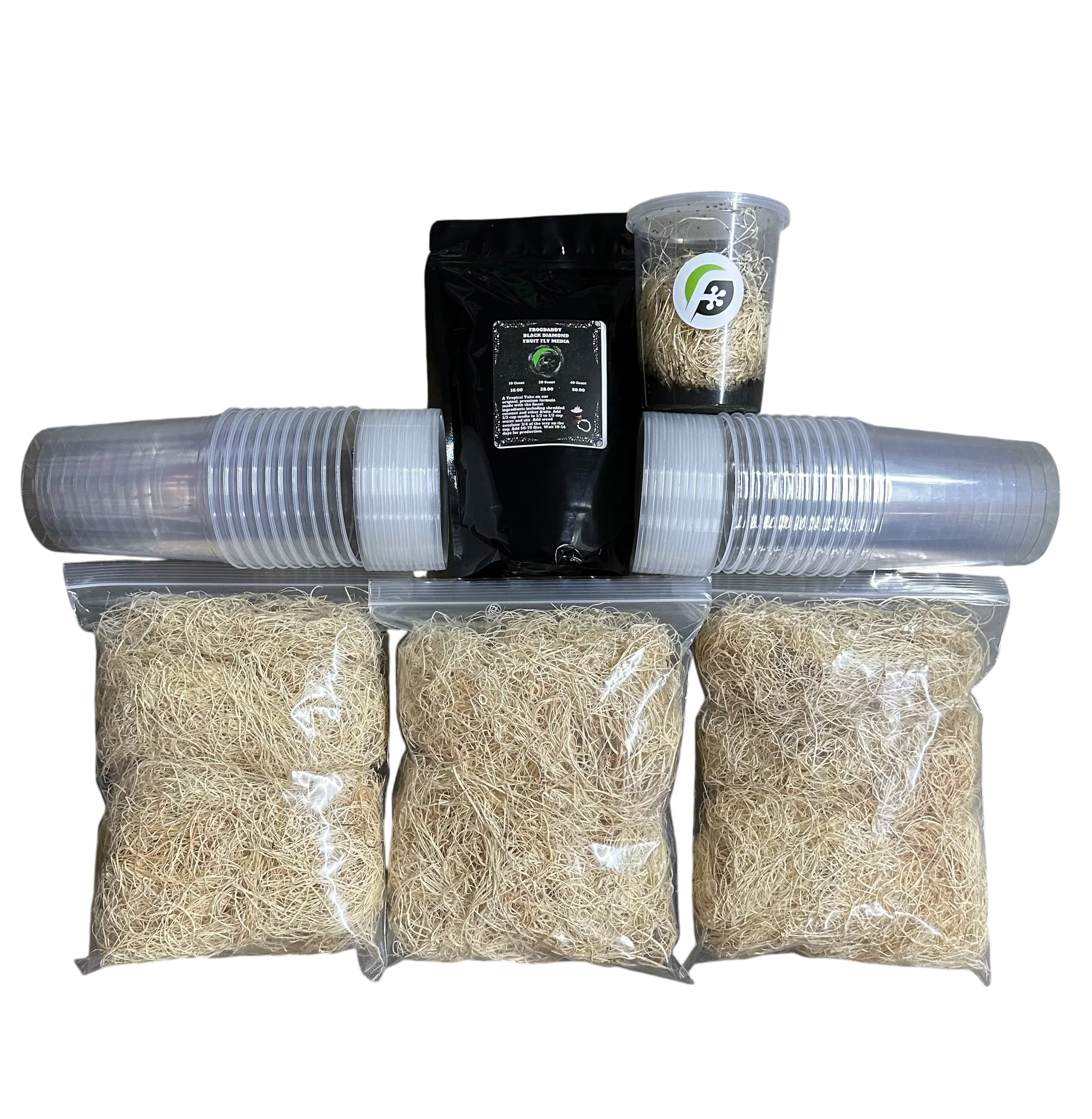 FrogDaddy Complete Black Diamond Fruit Fly Culturing Kit - Image 5