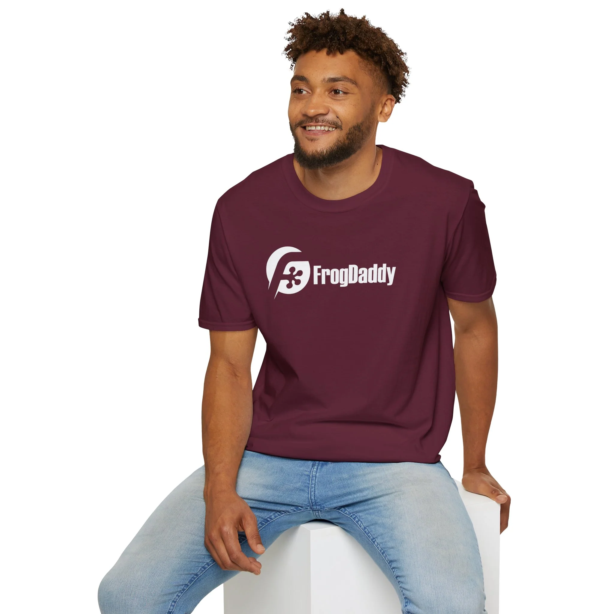White Logo Unisex Softstyle T-Shirt - Image 19