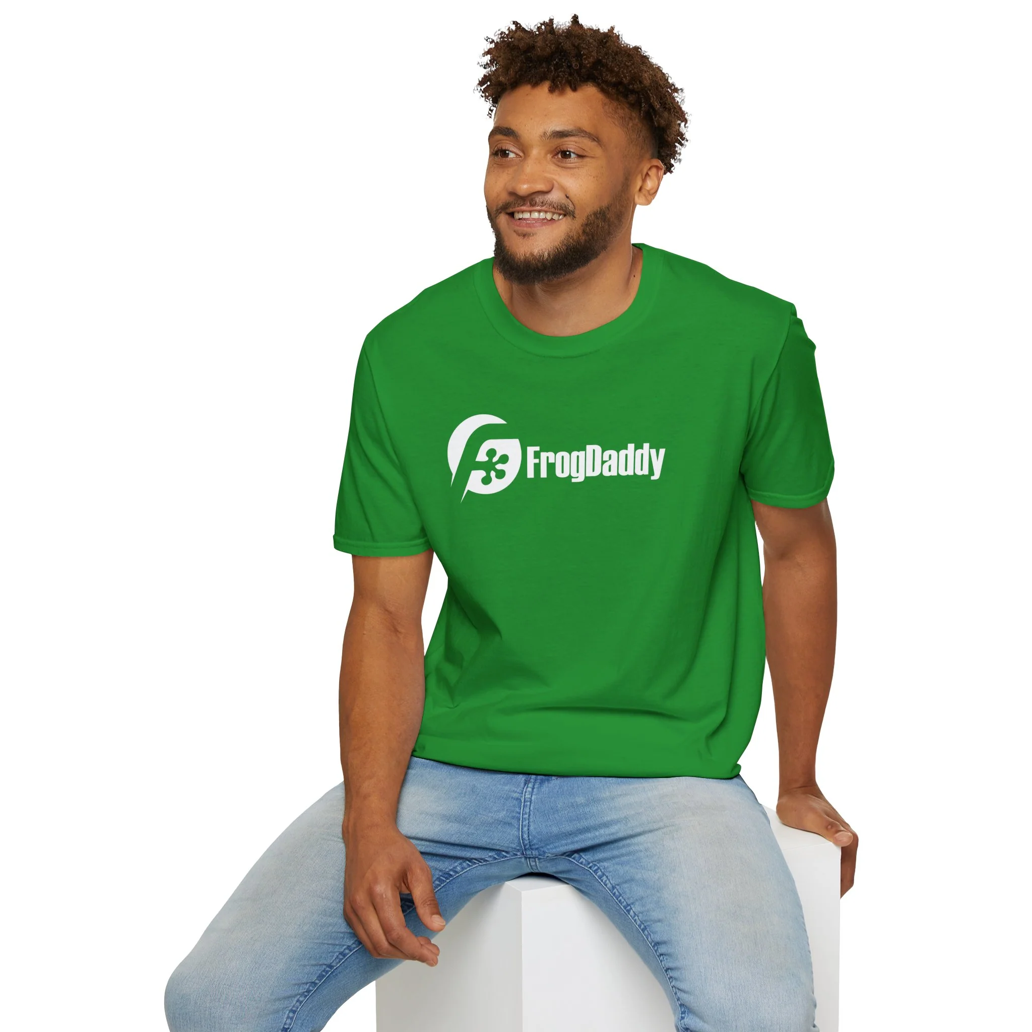 White Logo Unisex Softstyle T-Shirt - Image 34
